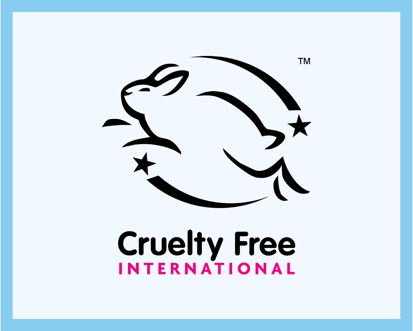 The leaping bunny symbol with Cruelty Free international written below it on the We care page to indicate that the Tiiglu® brand is cruelty free.