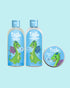 Tiiglu® Dragon Mane Set: A magical trio for kids featuring a playful dragon—Dragon Shampoo (95% natural), Conditioner (97% natural), and Styling Gel (93% natural). Vegan, cruelty-free, in eco-friendly packaging.
