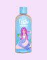Tiiglu® Kids Mermaid Body Wash (250ml) with a pink-haired mermaid on a light blue label, &