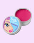 Tiiglu® Kids Mermaid Lip & Cheek Tint (15ml) in an open jar with pink tint. Label has a mermaid face on light blue, &